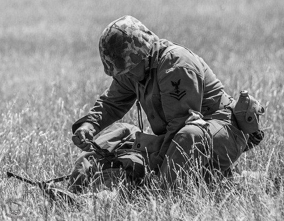 Wounded Marine