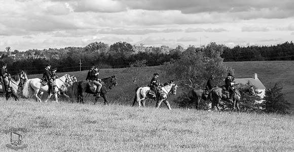 Union Cavalry by the Heater House