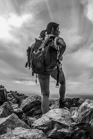 Hiking along the appalachian trail