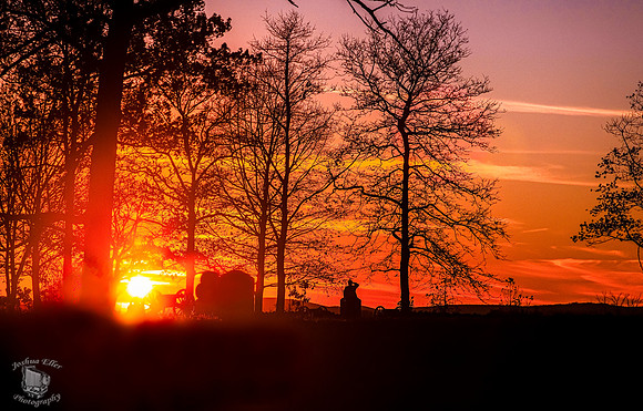 Sunset on Cemetery Ridge