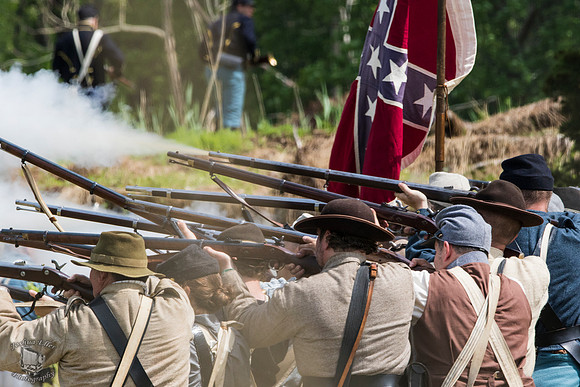 Confederate line