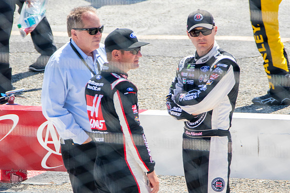 Clint Bowyer and Kevin Harvick