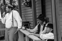 On the porch