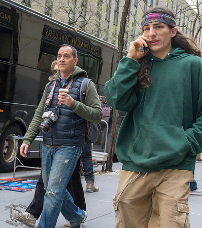 On the phone