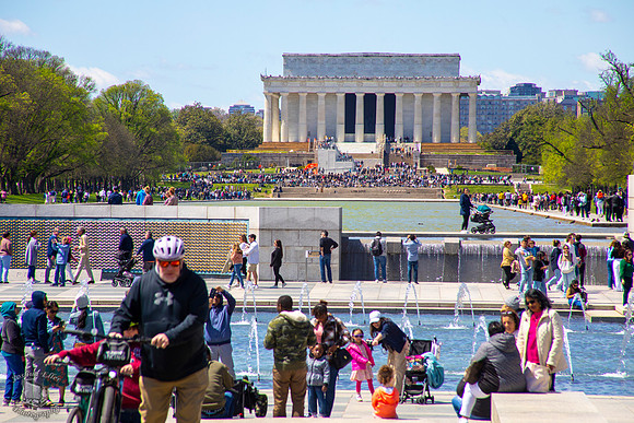 WWII and Lincoln Memorial