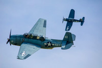 Grumman TBM-3U and Corsair