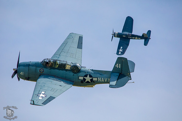 Grumman TBM-3U and Corsair